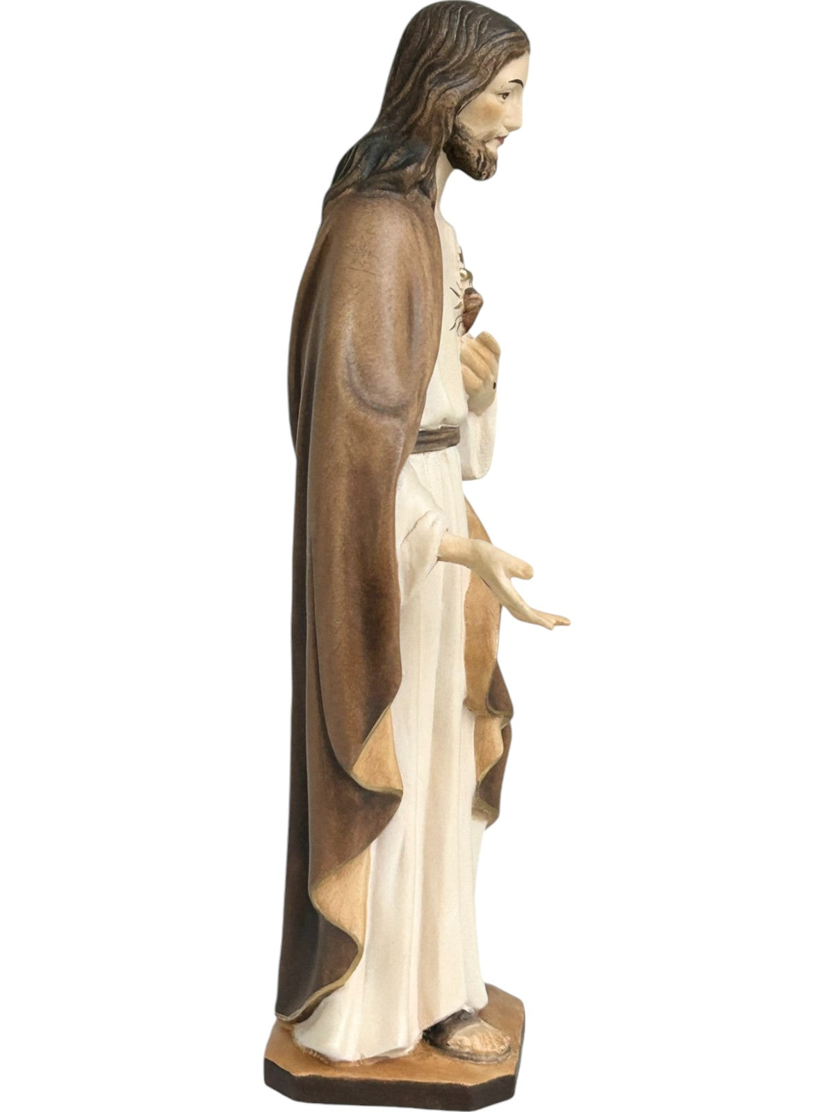 Sacro Cuore di Gesù scolpito in legno