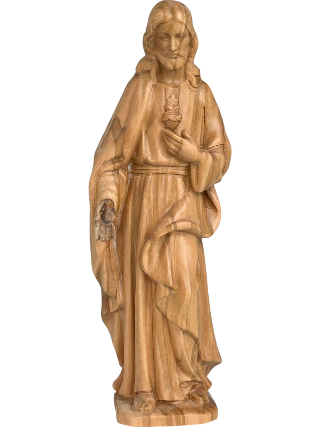 Sacré-Cœur de Jésus sculpté en bois