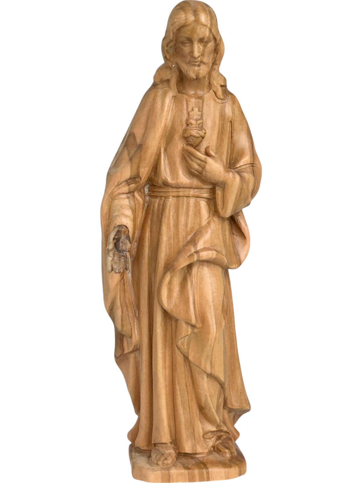 Sacré-Cœur de Jésus sculpté en bois