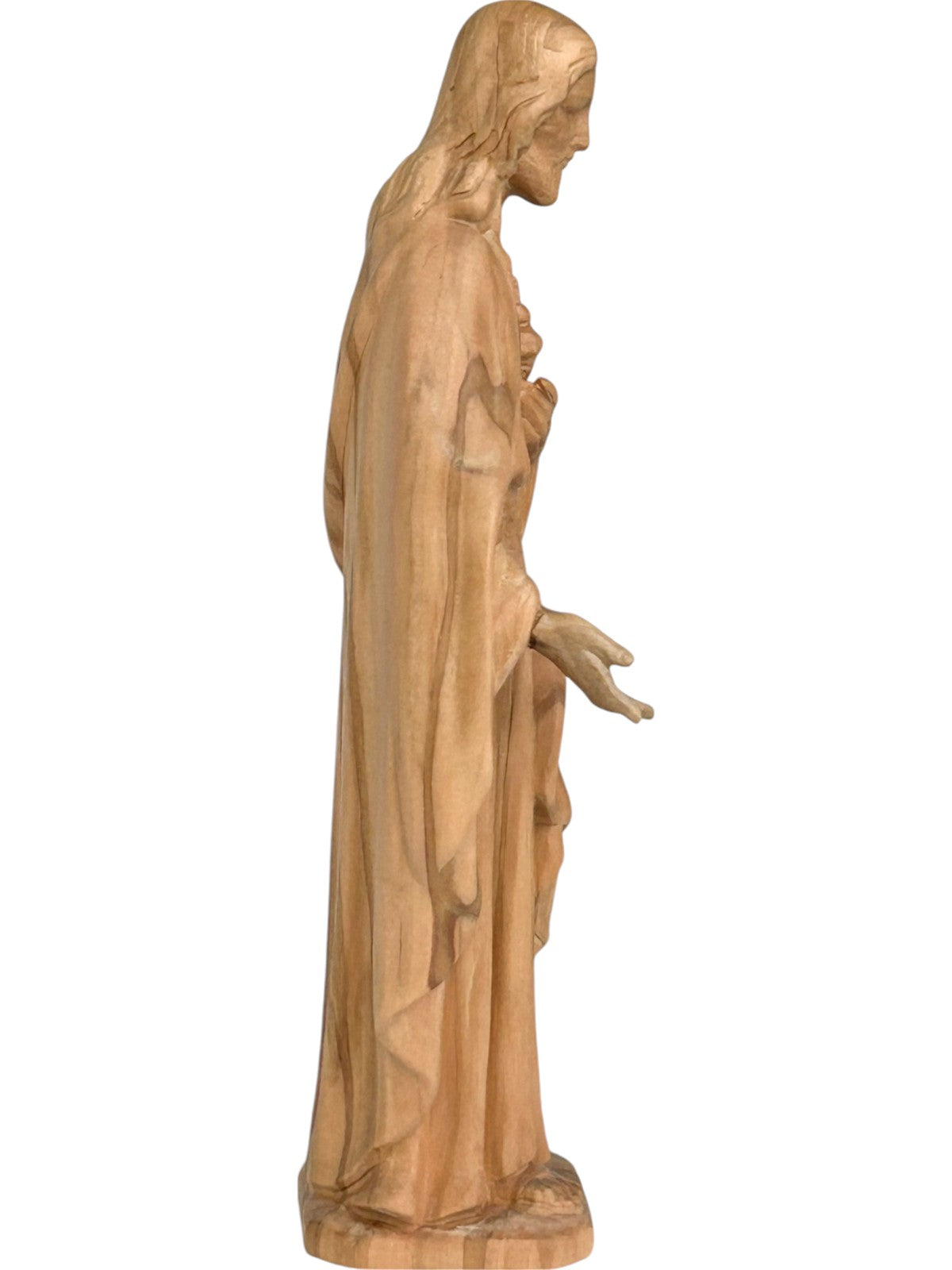 Sacro Cuore di Gesù scolpito in legno