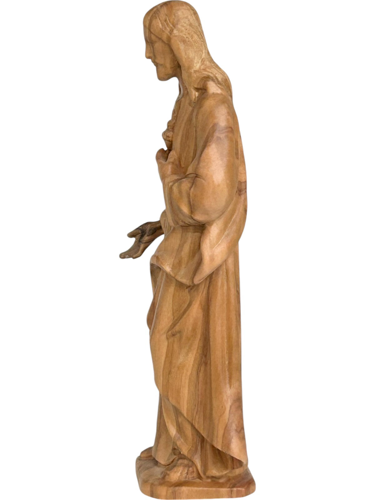 Sacro Cuore di Gesù scolpito in legno