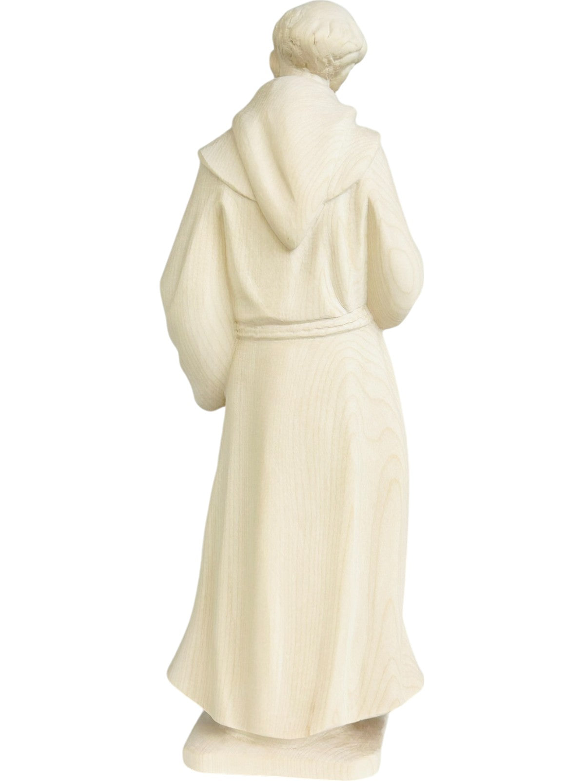 Heiliger Franziskus von Assisi mit Taube aus Holz - mit Ölfarben lasiert