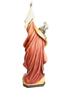 Saint Florian with Flag wood carved statue - color