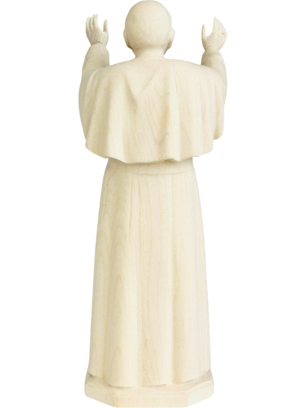 Papst Johannes Paul der II aus Holz - mit Ölfarben lasiert
