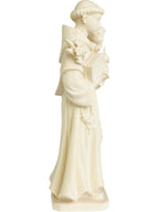 S. Statuette d'Antoine de Padoue sculptée en bois