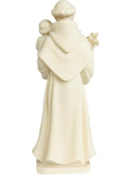 S. Statuette d'Antoine de Padoue sculptée en bois