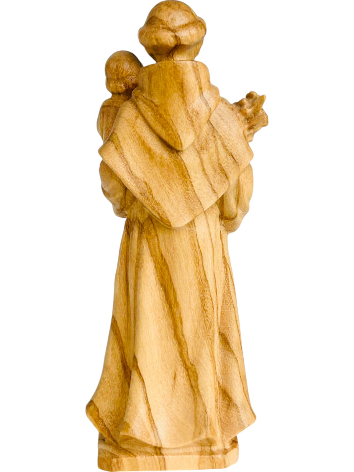 S. Statuette d'Antoine de Padoue sculptée en bois