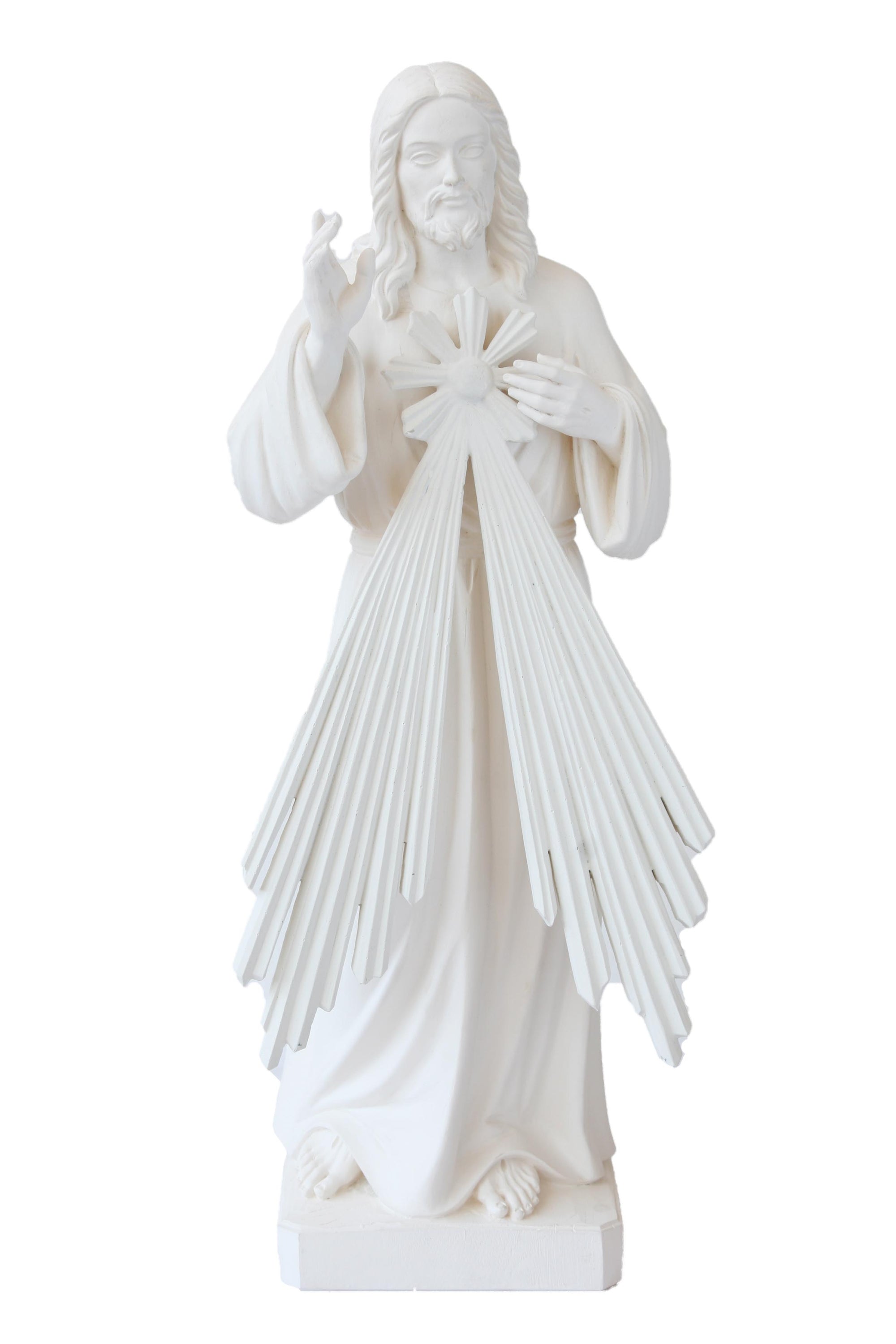 Jésus-Christ miséricordieux en fibre de verre