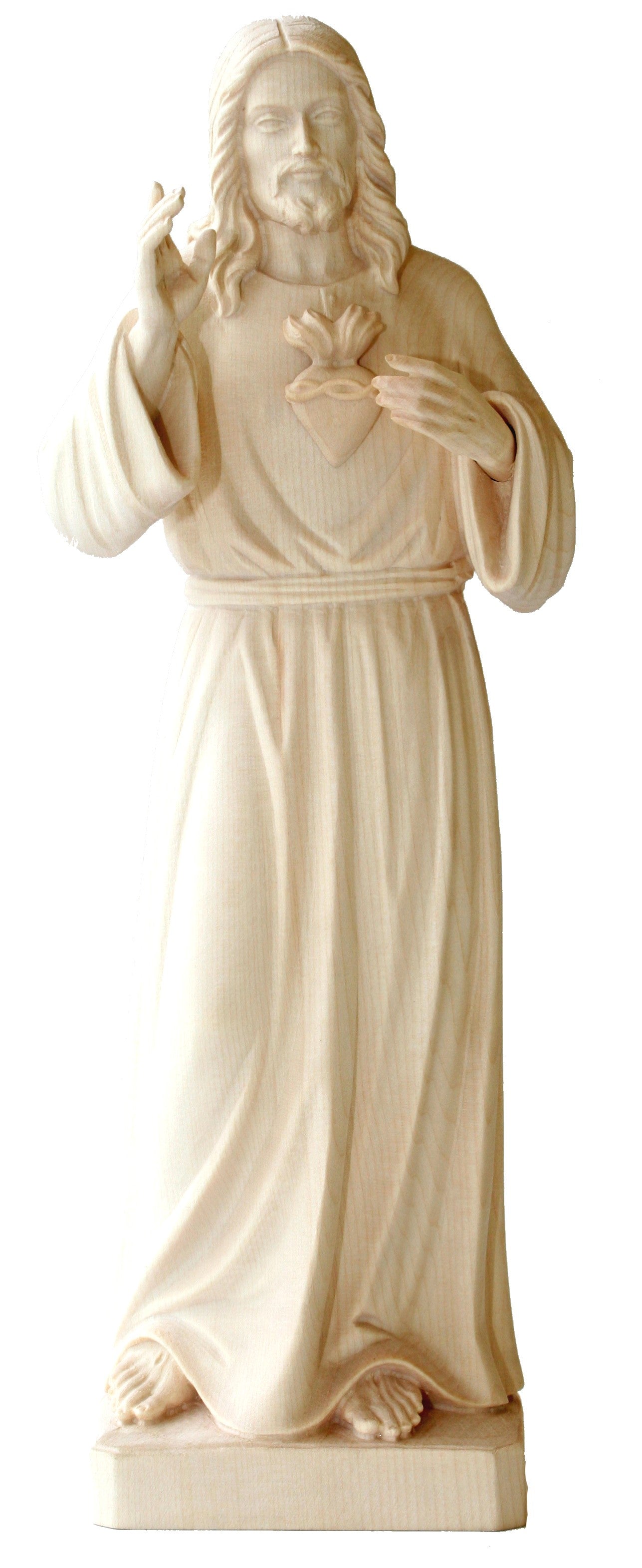 Jésus-Christ miséricordieux avec rayons en bois