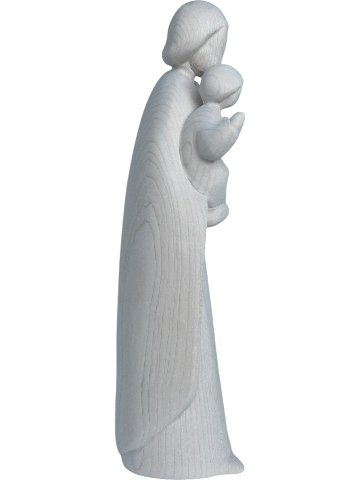 Saint Joseph avec l'enfant Jésus et le lys en bois