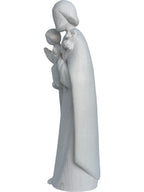 Saint Joseph avec l'enfant Jésus et le lys en bois