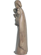 Saint Joseph avec l'enfant Jésus et le lys en bois