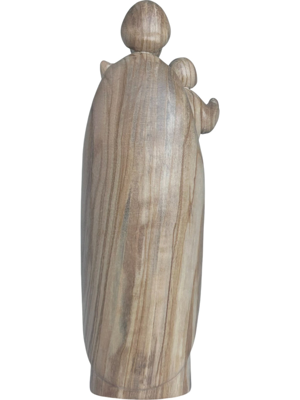 Saint Joseph avec l'enfant Jésus et le lys en bois