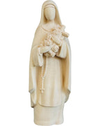 Heilige Teresa von Lisieux aus Holz - mit Ölfarben lasiert
