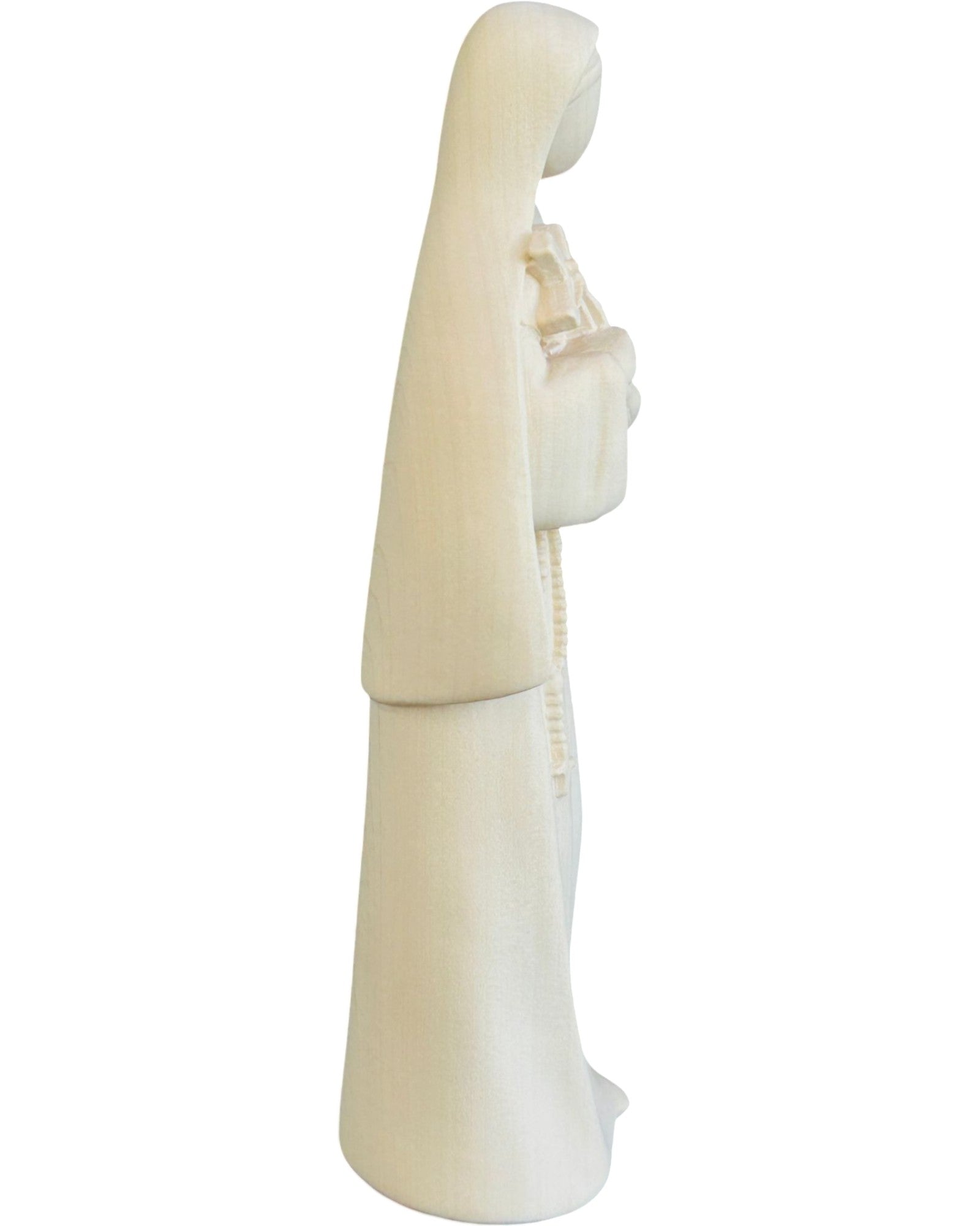 Heilige Rita der Cascia-Statue aus Holz - mit Ölfarben lasiert
