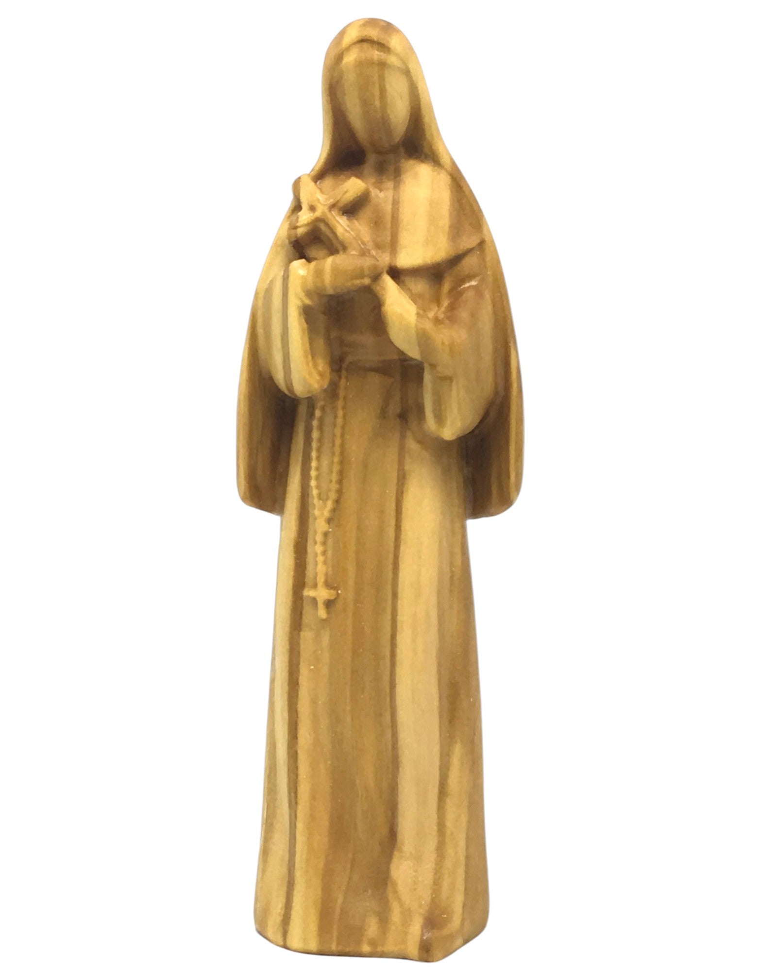 Heilige Rita der Cascia-Statue aus Holz - mit Ölfarben lasiert