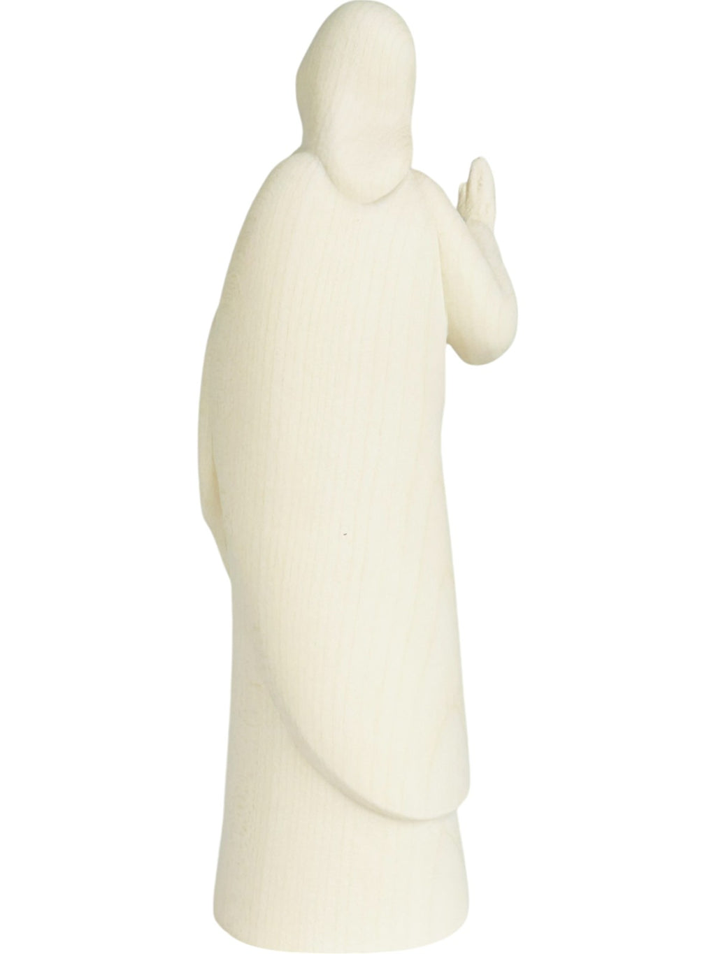 Herz Jesus Feuer Holzfigur - mit Ölfarben lasiert