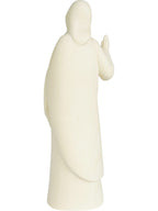 Herz Jesus Feuer Holzfigur - mit Ölfarben lasiert