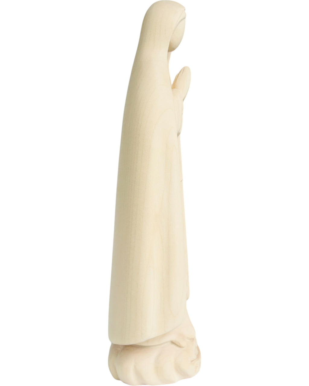 Pèlerin de Notre-Dame de Fatima en bois sculpté en style moderne