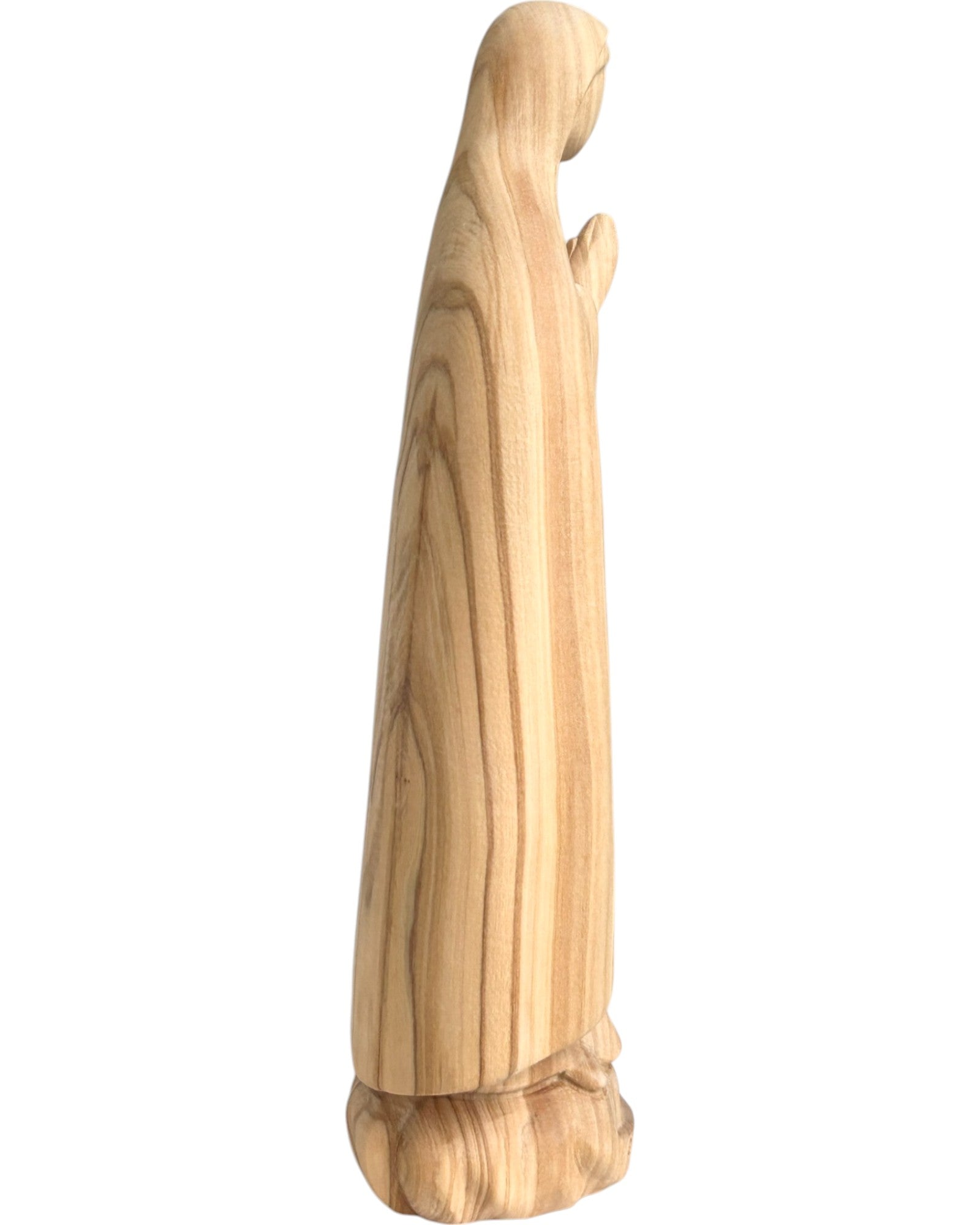 Fatima Madonna aus Holz modern - mit Ölfarben lasiert