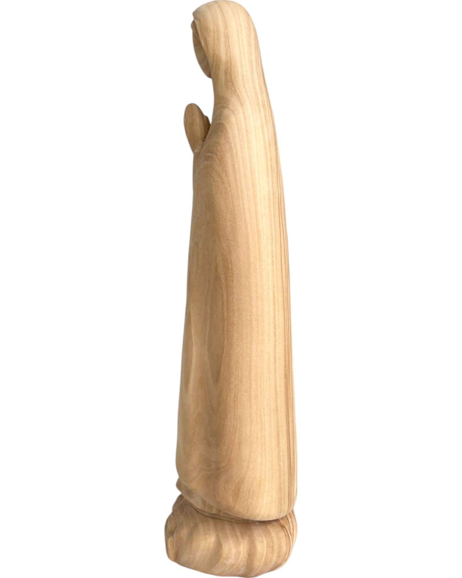 Fatima Madonna aus Holz modern - mit Ölfarben lasiert