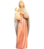 Vierge à l'enfant, style moderne en bois
