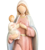 Vierge à l'enfant, style moderne en bois