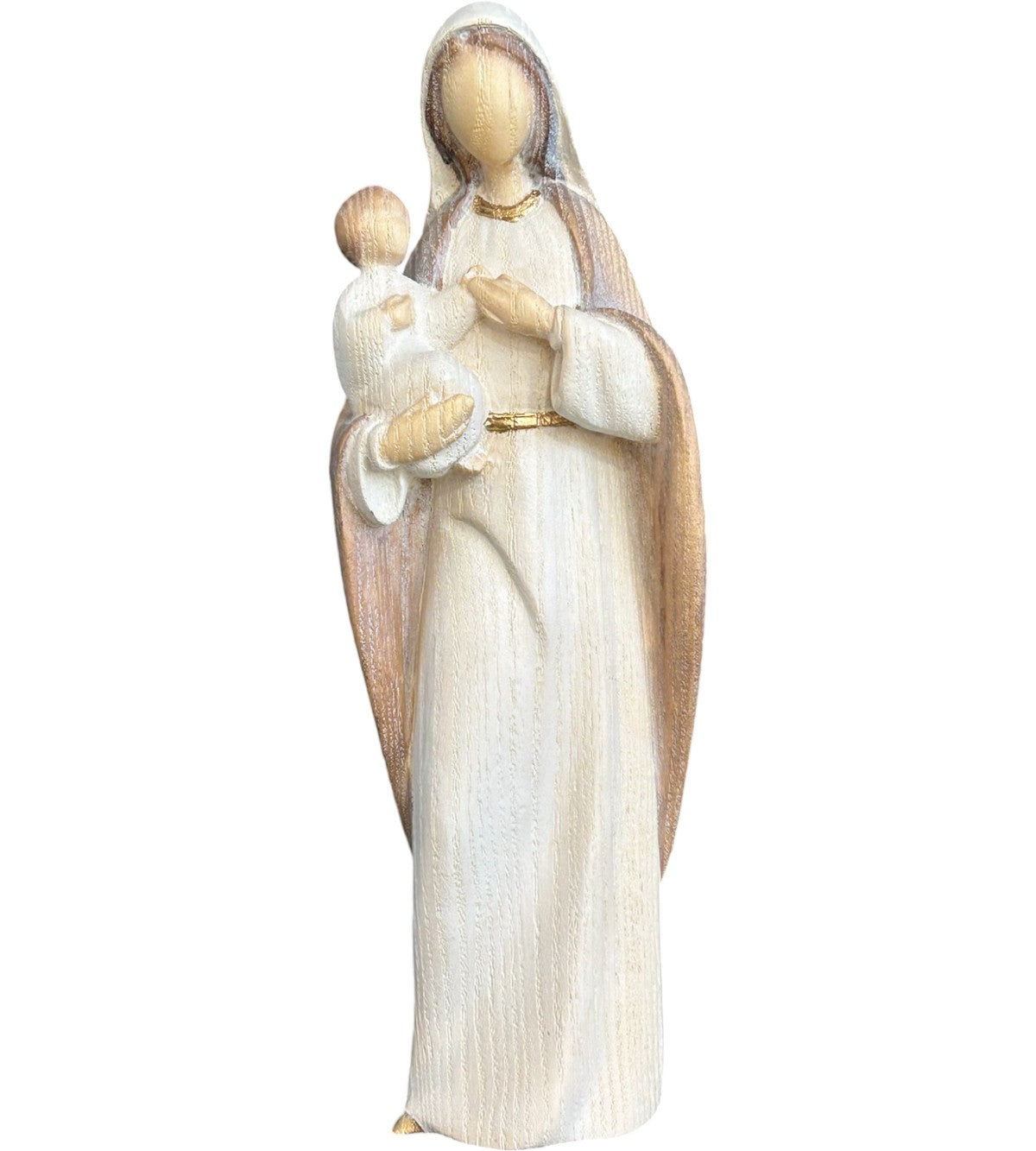 Mutter mit Kind  aus Holz - Natur