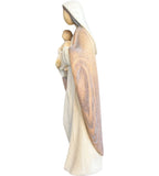 Vierge à l'enfant, style moderne en bois