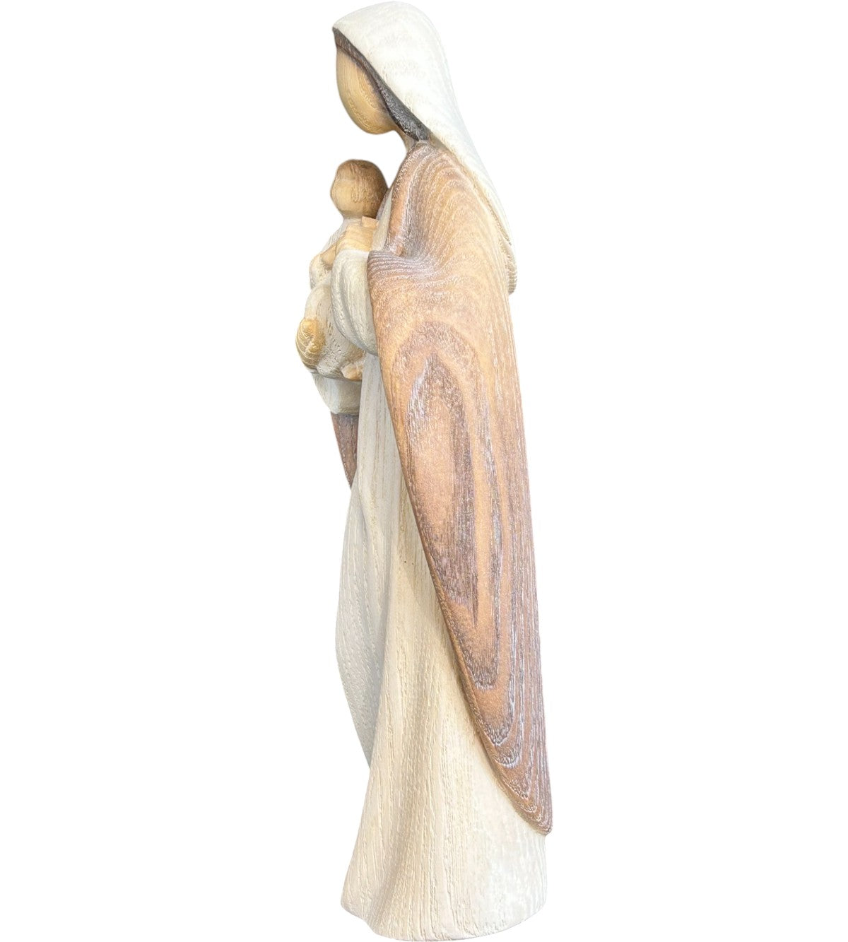 Mutter mit Kind  aus Holz - Natur