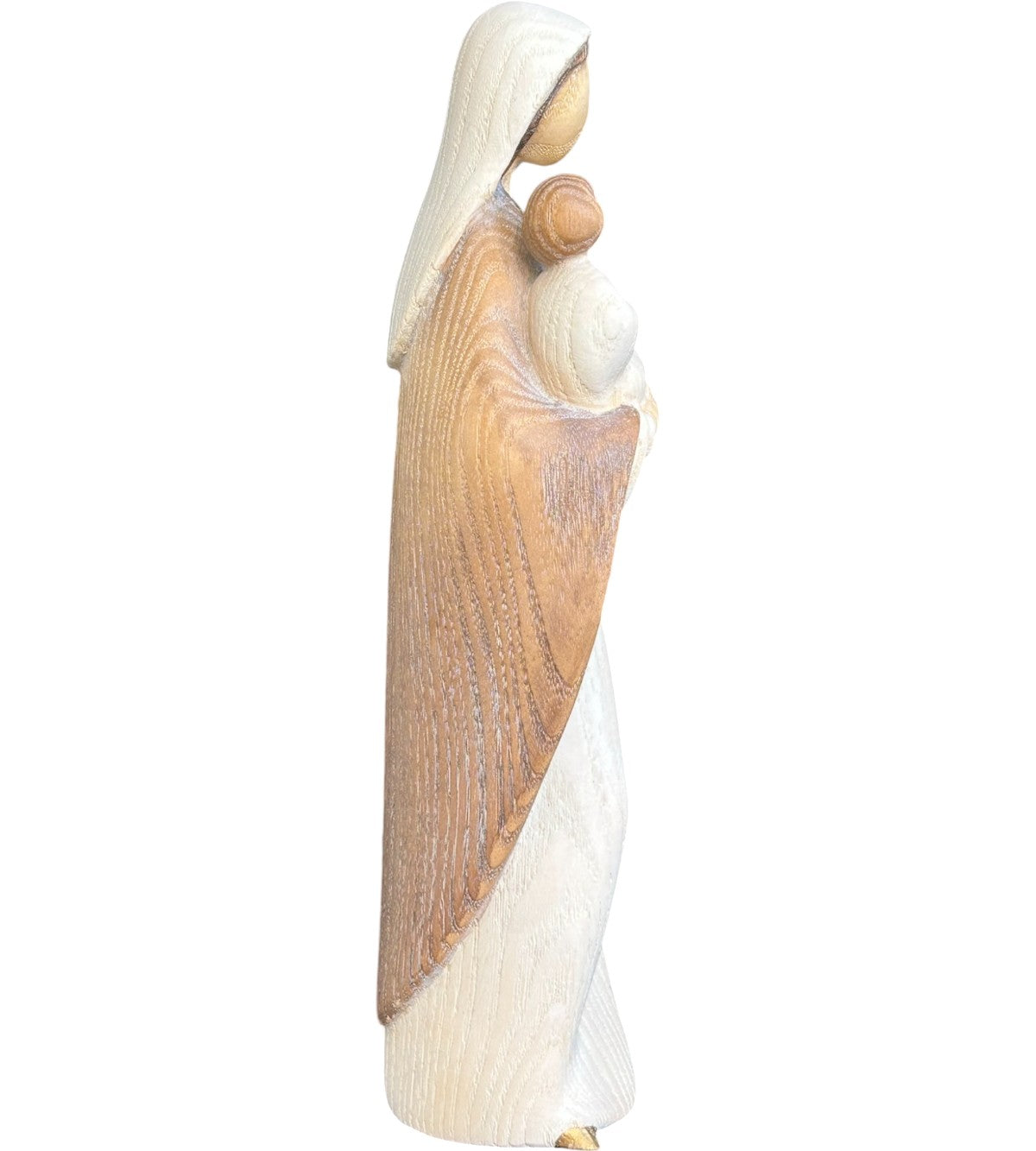 Mutter mit Kind  aus Holz - Natur