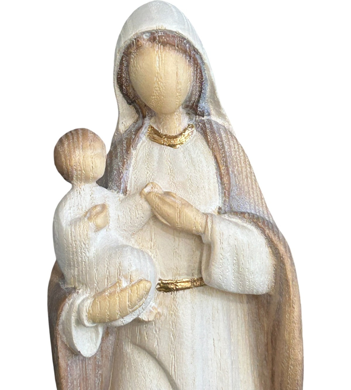 Mutter mit Kind  aus Holz - Natur
