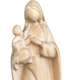 Vierge à l'enfant, style moderne en bois