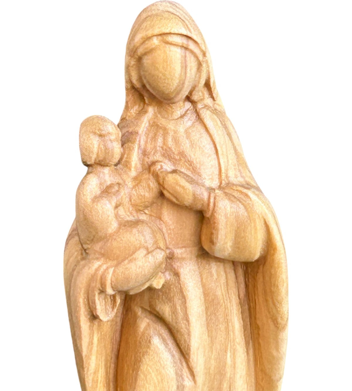 Mutter mit Kind  aus Holz - Natur