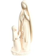 Madonna von Lourdes mit Bernadette - mit Ölfarben lasiert