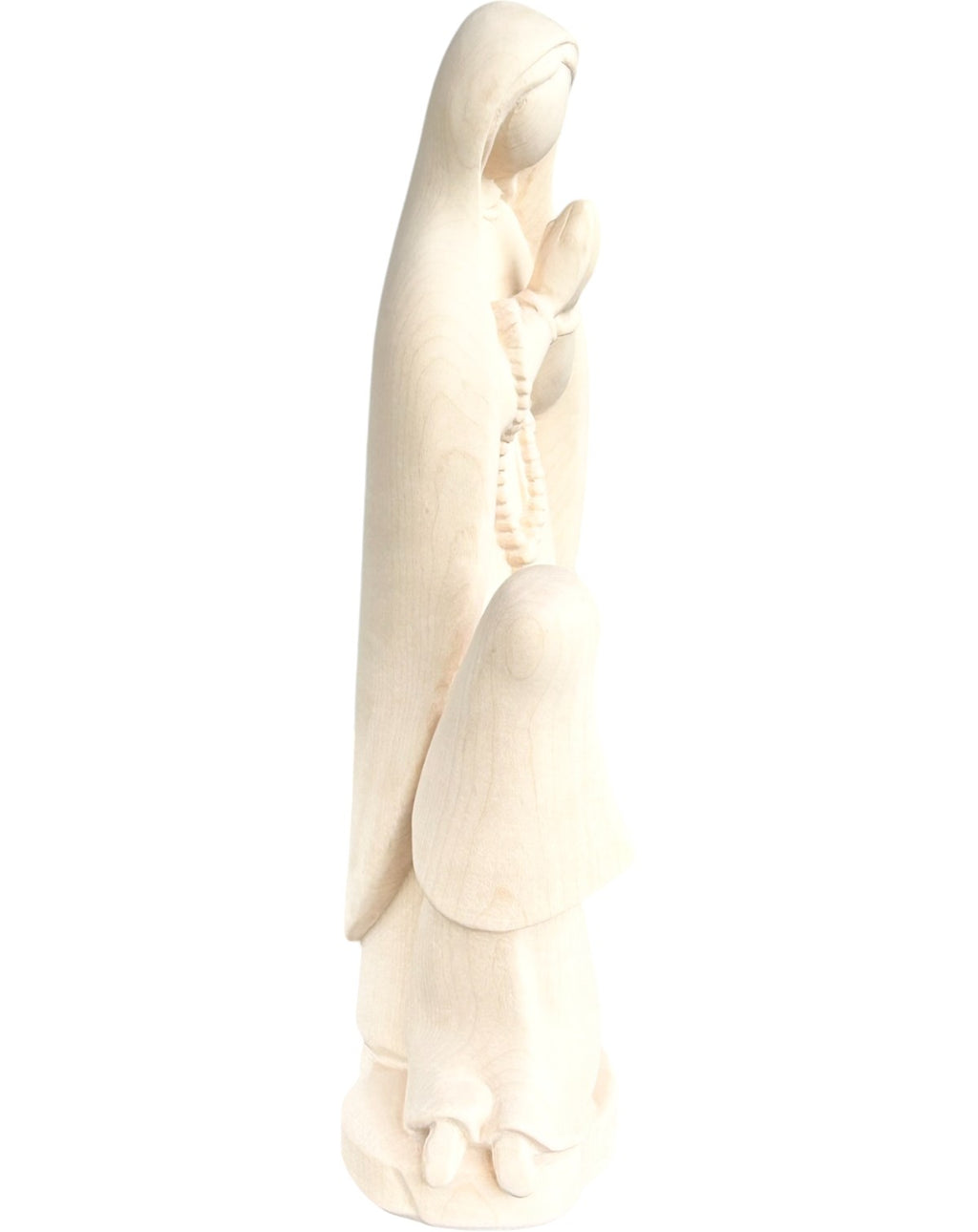 Madonna von Lourdes mit Bernadette - mit Ölfarben lasiert
