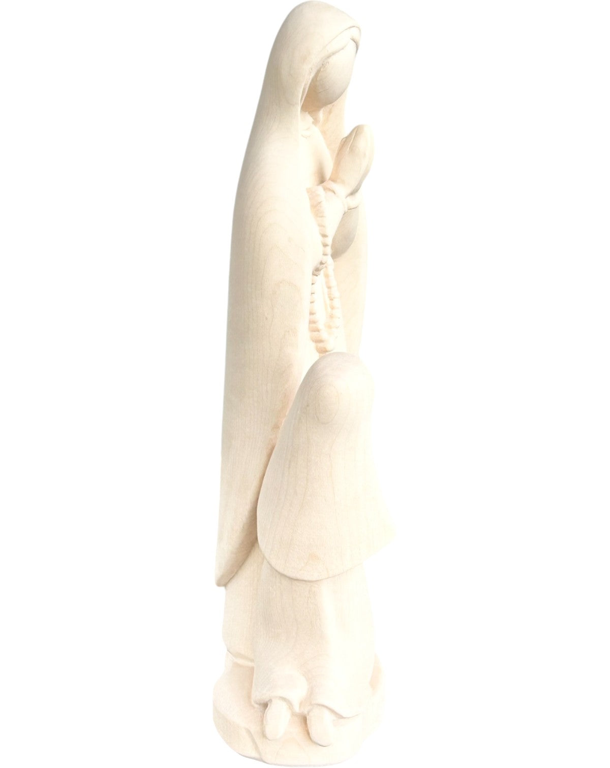 Madonna von Lourdes mit Bernadette - mit Ölfarben lasiert