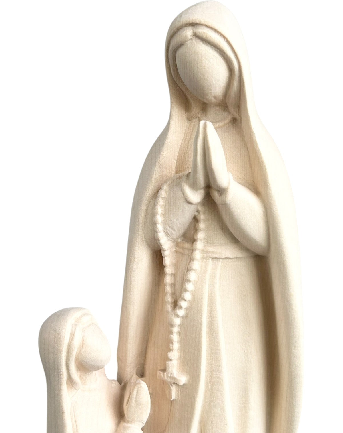 Madonna von Lourdes mit Bernadette - mit Ölfarben lasiert