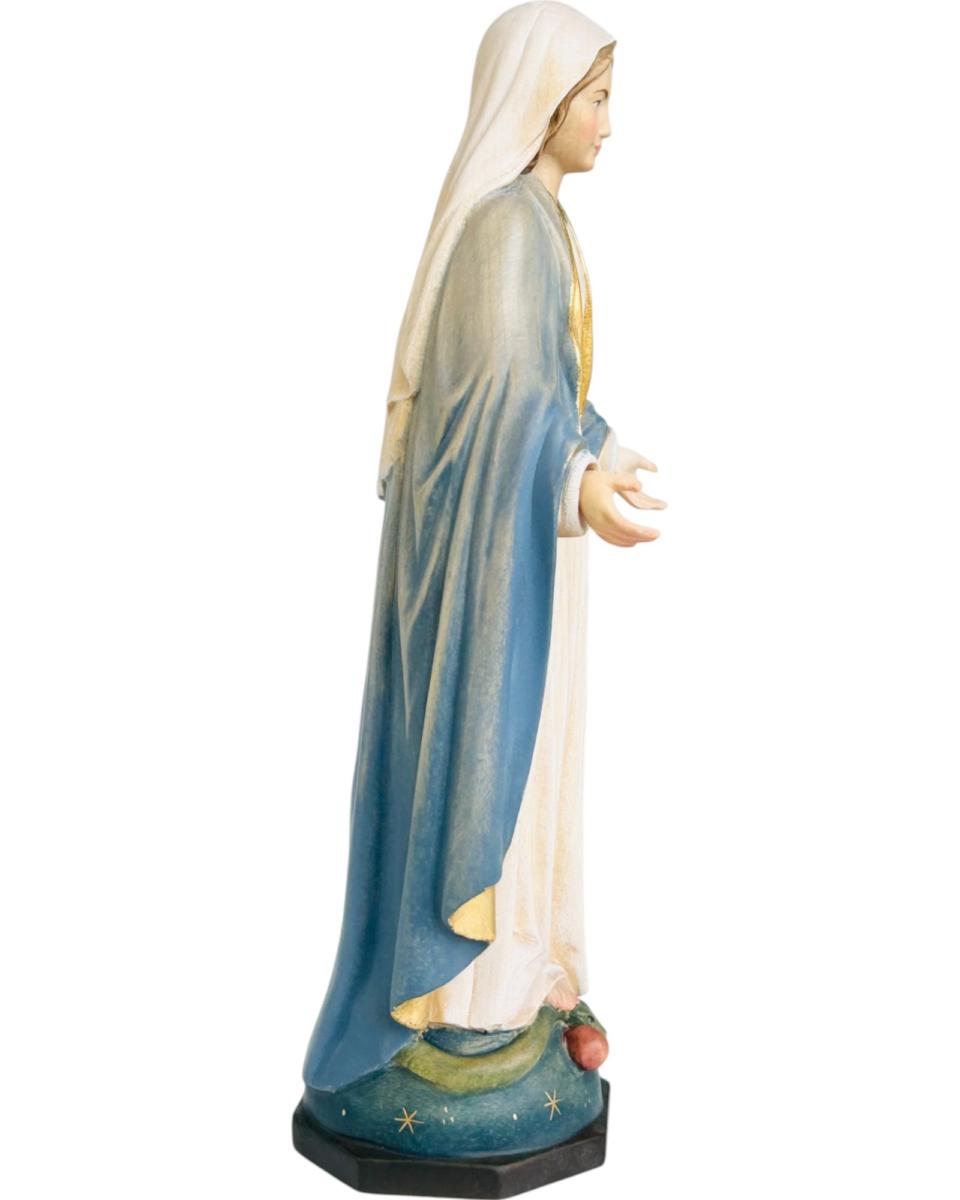 Scultura Immacolata Miracolosa – Fede scolpita nel legno