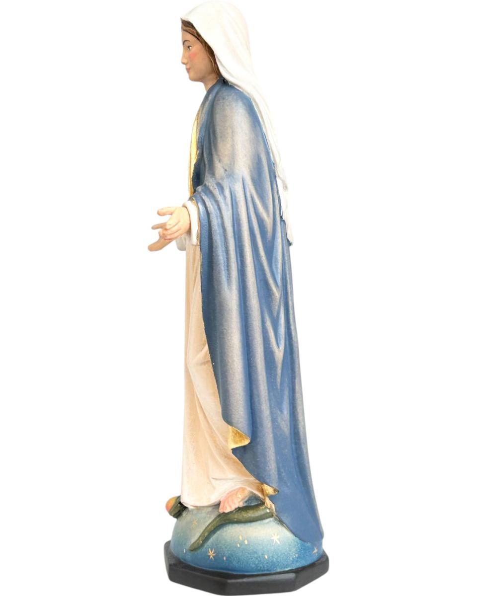 Statue en bois de l'Immaculée miraculeuse