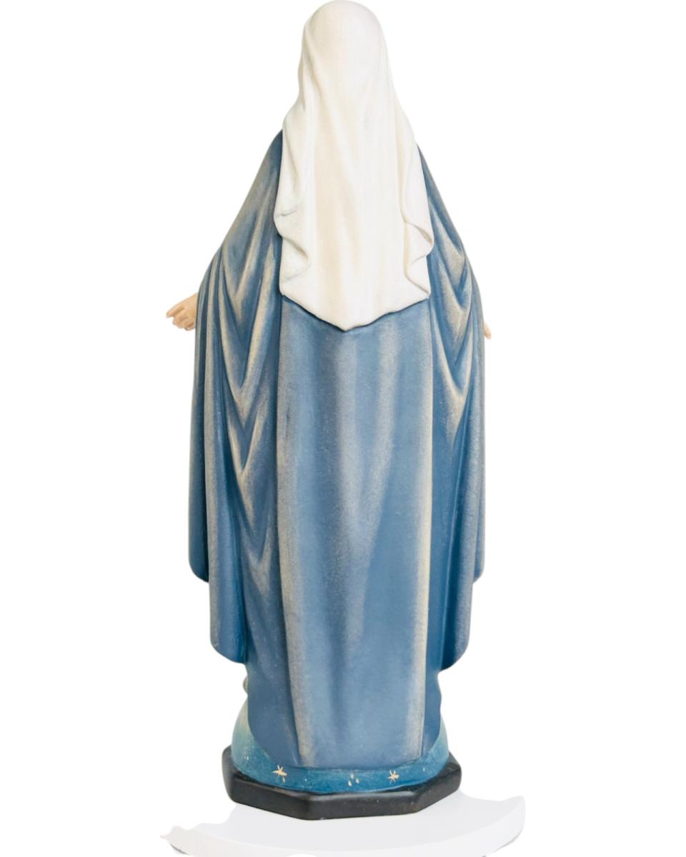 Statue en bois de l'Immaculée miraculeuse
