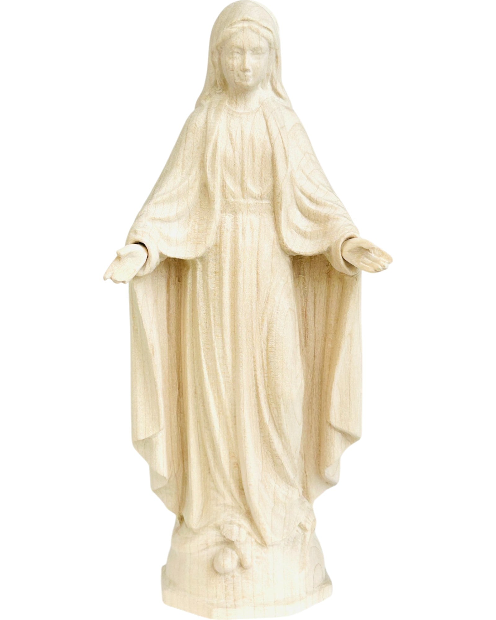 Scultura Immacolata Miracolosa – Fede scolpita nel legno