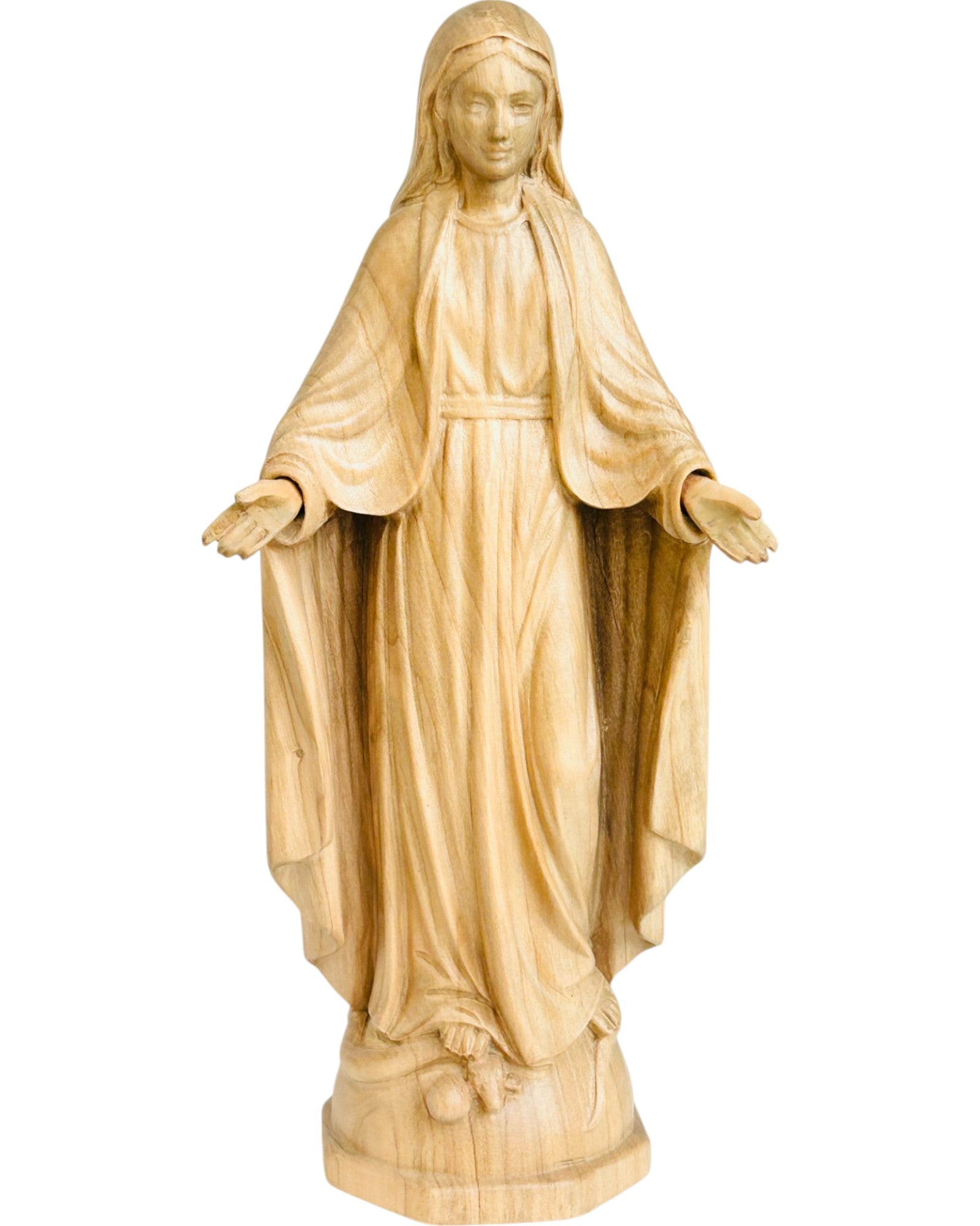 Madonna die Gnadenspenderin aus Holz - mit Ölfarben lasiert