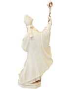 Saint Alphonse avec un livre sculpté en bois