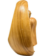 Relief Lourdes Madonna mit Bernadette zum hängen - mit Ölfarben lasiert