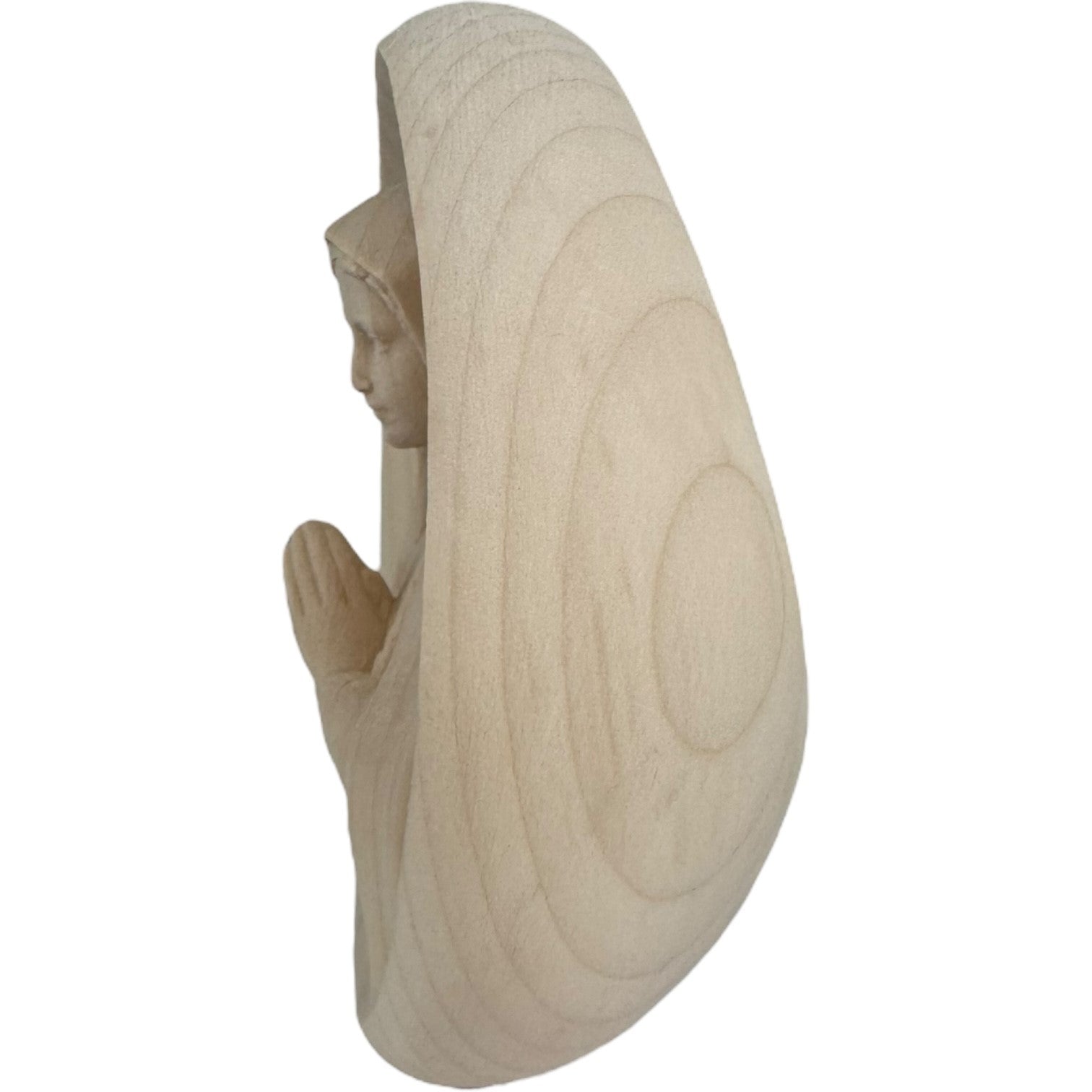 Relief Madonna von Fatima aus Holz - mit Ölfarben lasiert