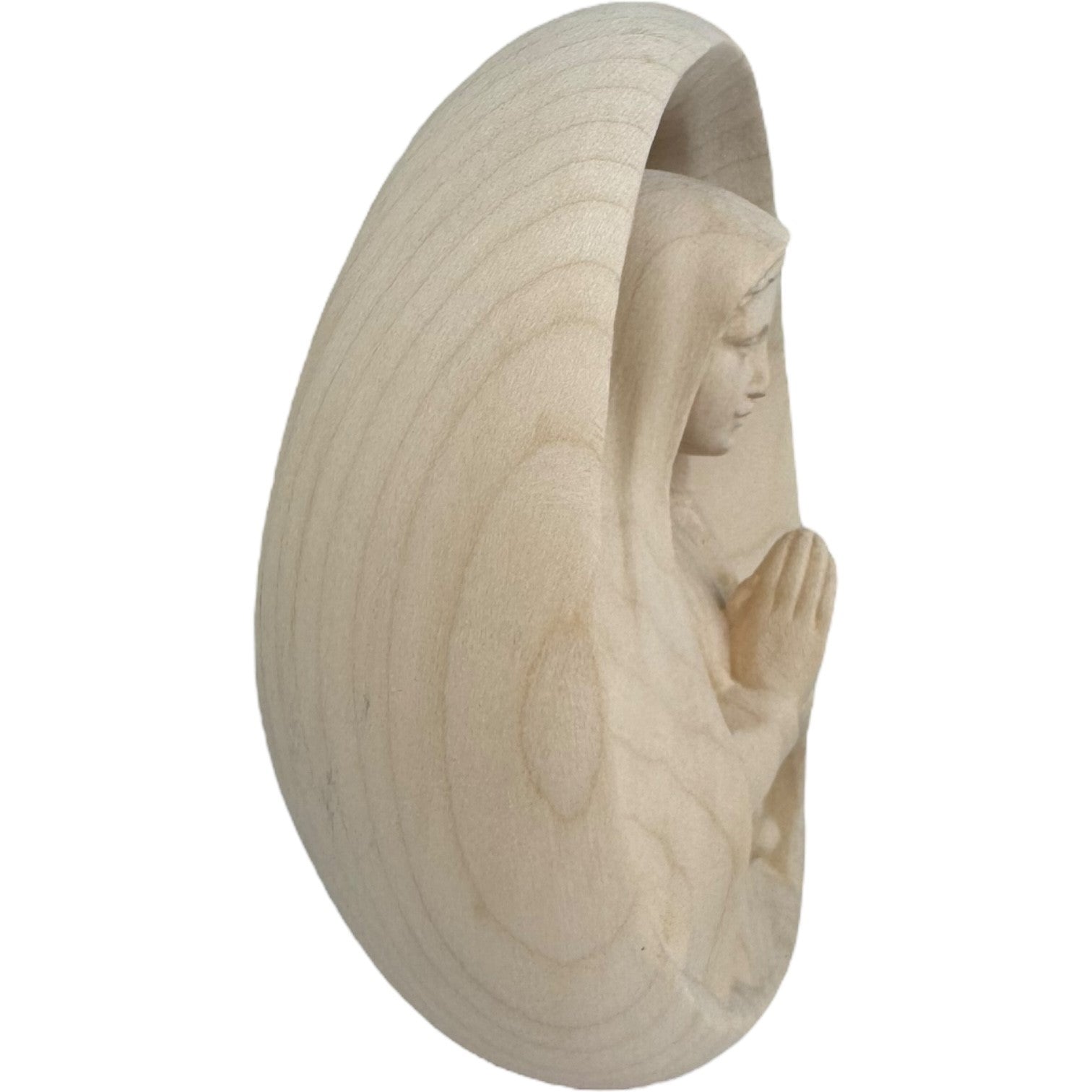Relief Madonna von Fatima aus Holz - mit Ölfarben lasiert