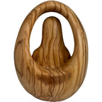 Relief Madonna von Fatima aus Holz - mit Ölfarben lasiert