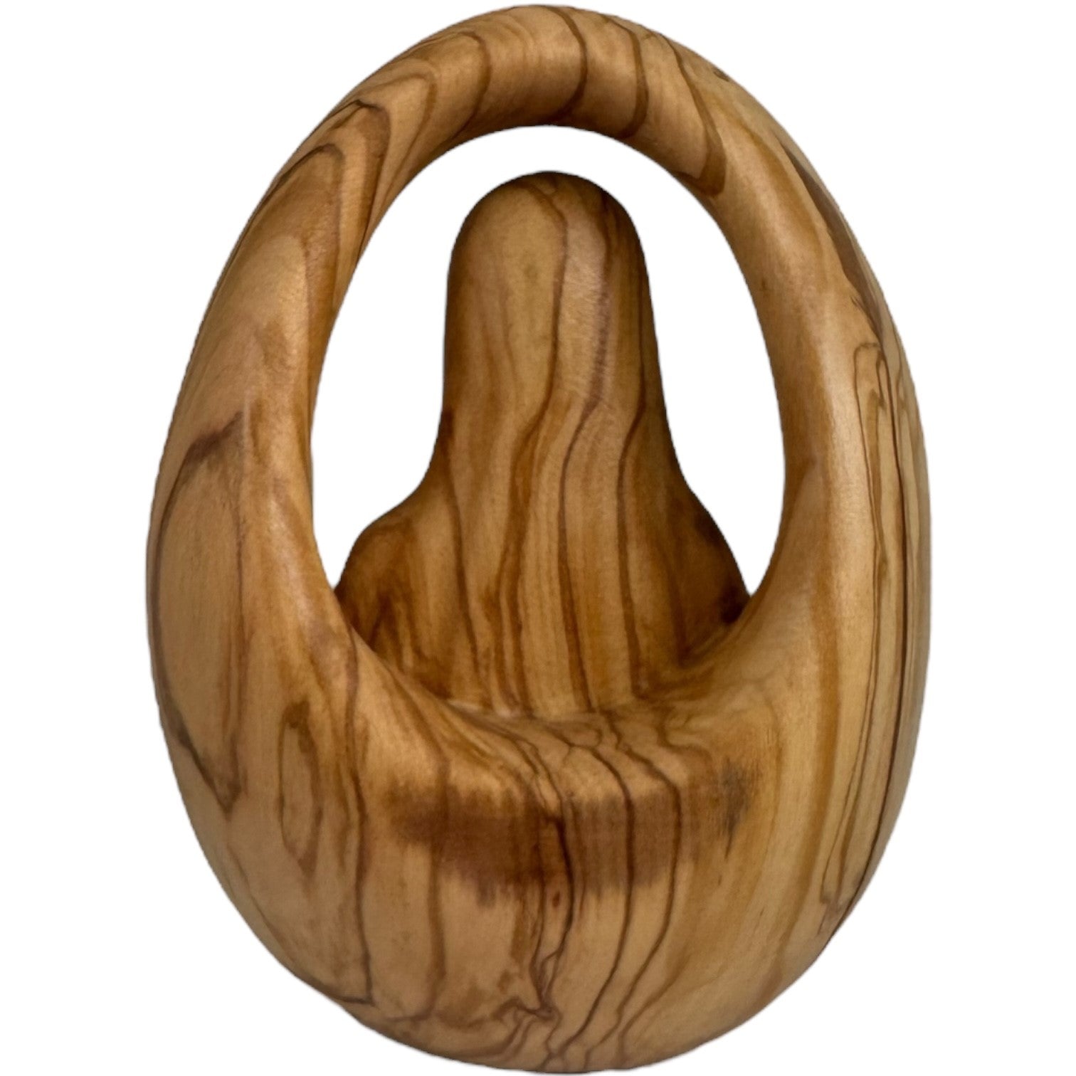 Relief Madonna von Fatima aus Holz - mit Ölfarben lasiert