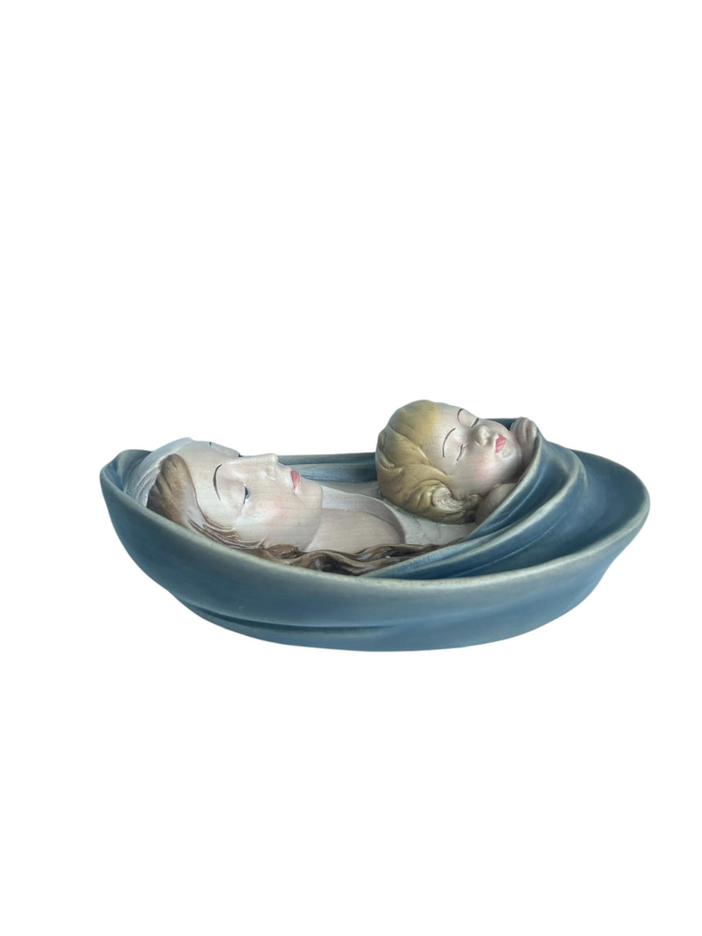 Vierge à l'Enfant en Bois d'Érable Ovale, Val Gardena